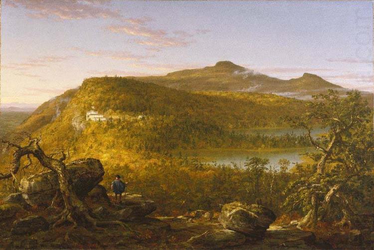 Thomas Cole A View of the Two Lakes and Mountain House, Catskill Mountains, Morning china oil painting image